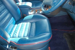 Bentley Turbo RT Olympian Dark Grainy Blue Hide Interior