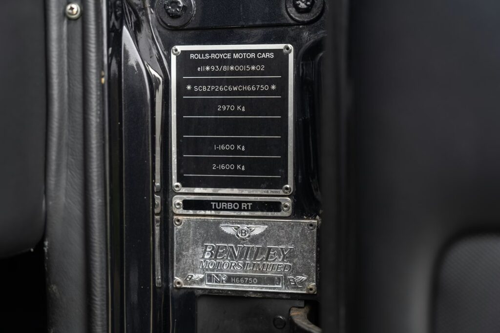 Bentley Turbo RT Mulliner WCH66750 Bentley Turbo RT Mulliner WCH66750